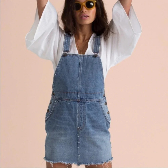 Billabong X Sincerely Jules denim overalls dress - Picture 3 of 10